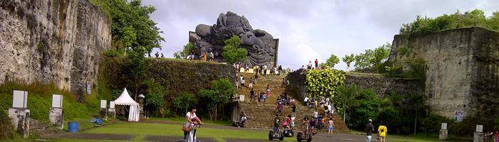 half day tour package, garuda wisnu kencana gwk uluwatu temple with bali epica tour service